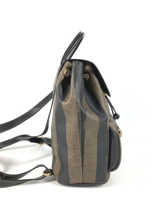 Fendi Backpack Pecan Logo Leather Khaki main image 6